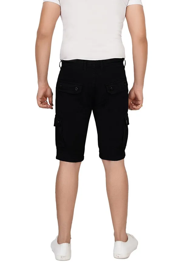 Black_Cotton_Premium_Cargo_Shorts_For_Men