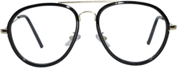 Gold,Black_Full_Rim_Aviator_Frame_(52_Mm)_-_For_Unisex