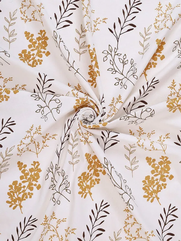 Pack_of_2_Cotton_Cyber_Mustard_Bloom_Bliss_Printed_Collection_Loop_Curtainfor_Window_and_Door