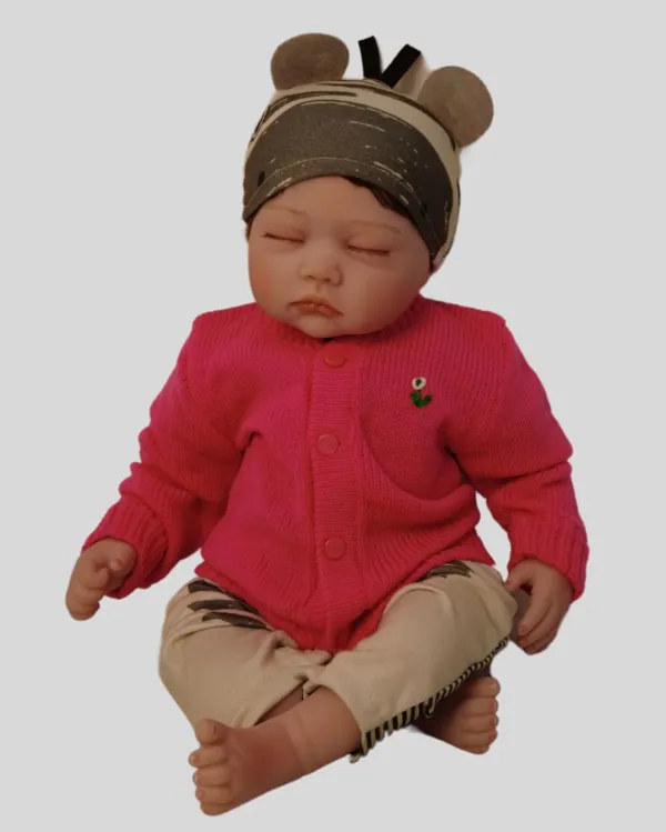 Pink_Sweater_Front_Open_Round_Neck_Cardigan_For_Baby