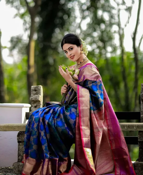 Women's_Kanjivaram_Banarasi_Soft_Silk_Zari_Woven_Saree_With_Blouse_Piece_Blue_With_Blouse_Piece