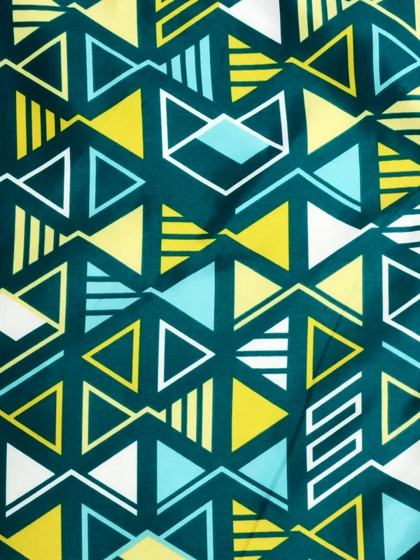 Geometric_Double_Dohar_for_AC_Room_(Polyester,_Green_and_Yellow)