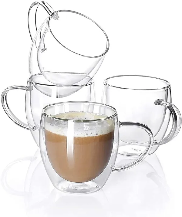250ml_Double_Wall_Glass_Cups_Insulated_Tea_&_Coffee_Cups,_Hot_&_Cold_Drinks,_Coffee,_Tea,_Milk,_Cappuccino,_Juice,_Microwave_Safe,_Stylish_Espresso_Chocolate_Beverage