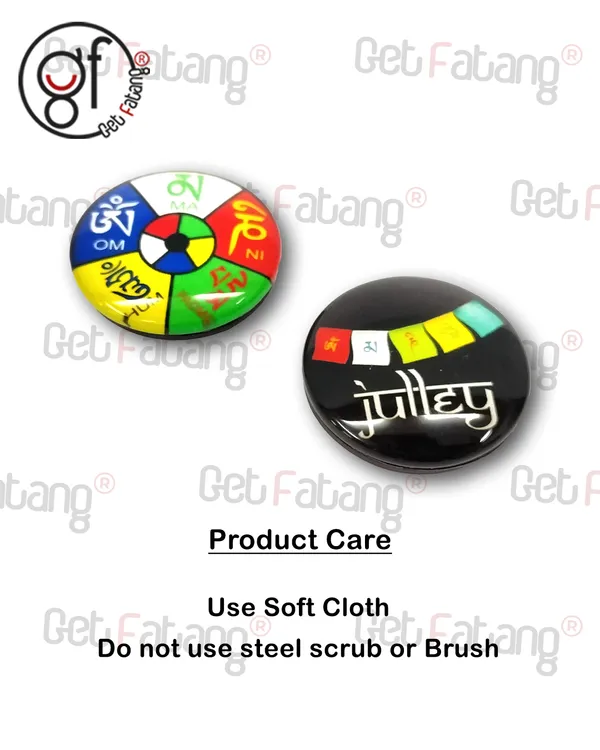 Tibetan_Ladakh_Flag_Julley_3D_Glass_Fridge_Magnets_Set_of_2_for_Home_Decoration_Sticking_Notes_and_Gifting_(3.5_cm_Diameter)