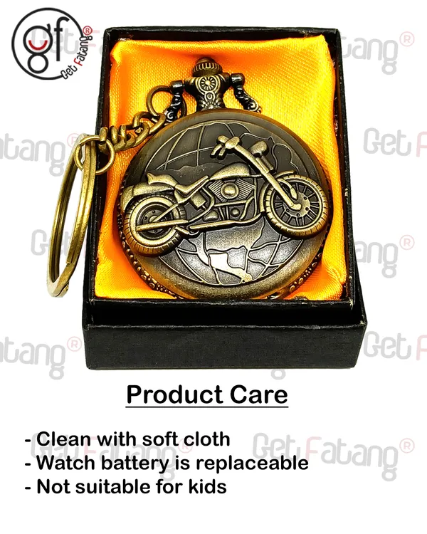 Biker_Pocket_Watch_Cum_Key_Chain_Unique_for_Gifting