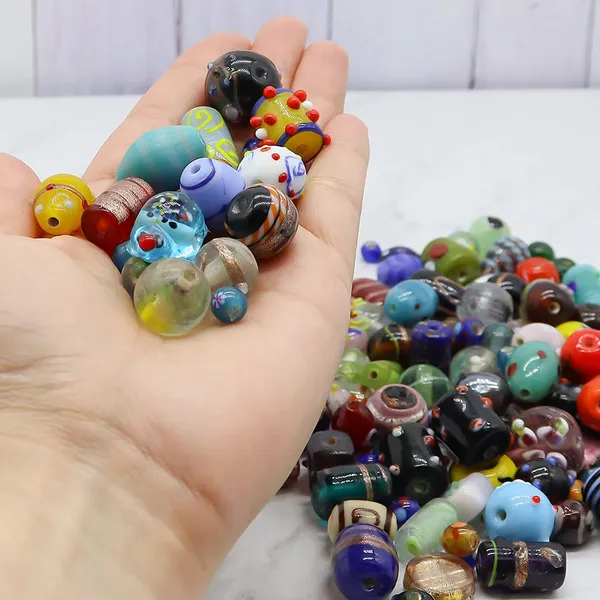 Multicolor_Glass_And_Metal_Alloy_Premium_Jewellery_Making_Beads_For_Jewellery_Making