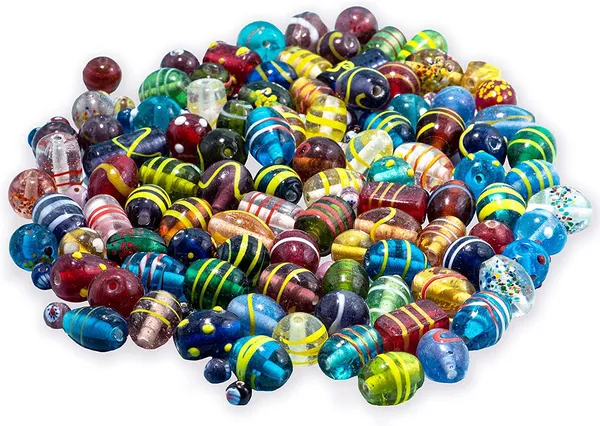 Multicolor_Glass_And_Metal_Alloy_Premium_Jewellery_Making_Beads_For_Jewellery_Making