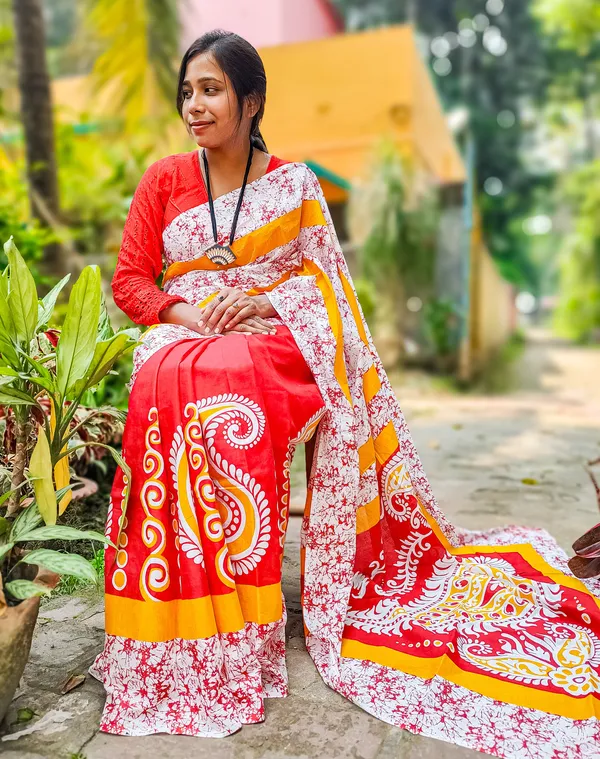 Multicolor_Cotton_Screen_Print_Handloom_Saree