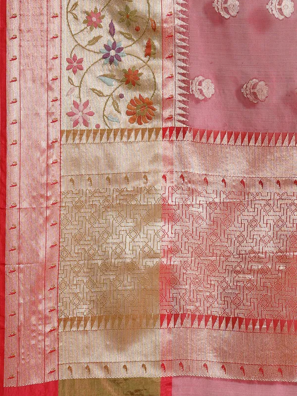 Magenta_Art_Silk_Banarasi_Sarees_For_Women