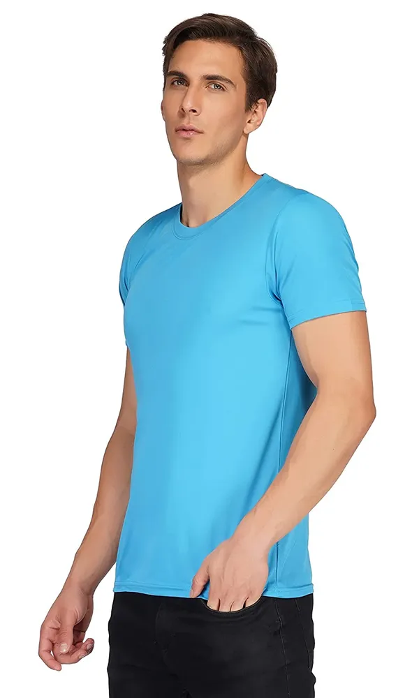 Men_Solid_lycra_Round_Neck_T-BLUE_T-Shirt