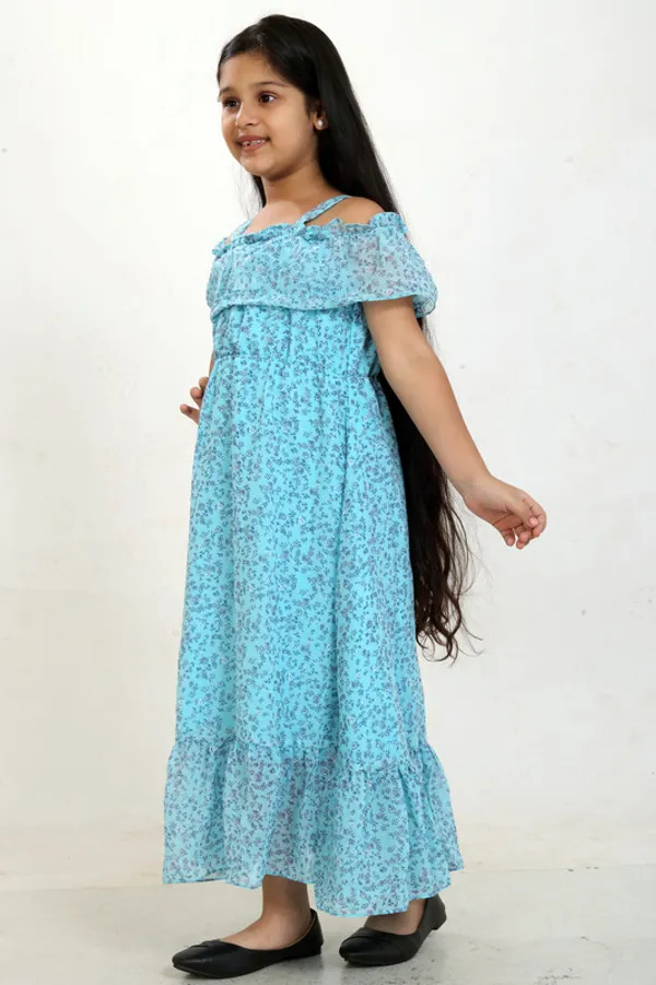 Sky_Blue__Off_Shoulder_Sleeveless__Georgette__Kids_Dress