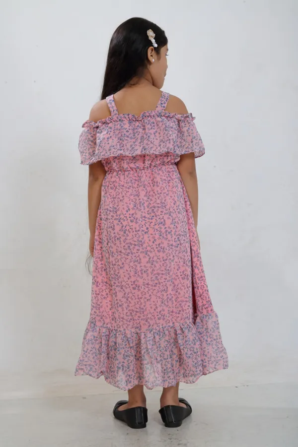 Peach_Off_Shoulder_Sleeveless__Georgette__Kids_Dress