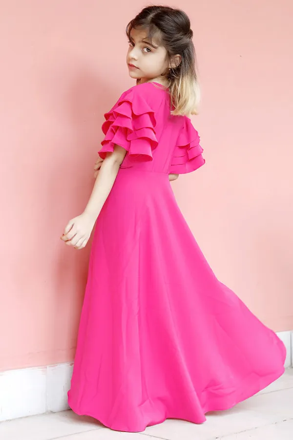 Black_Round_neck__Sleeveless_Crepe_Dress