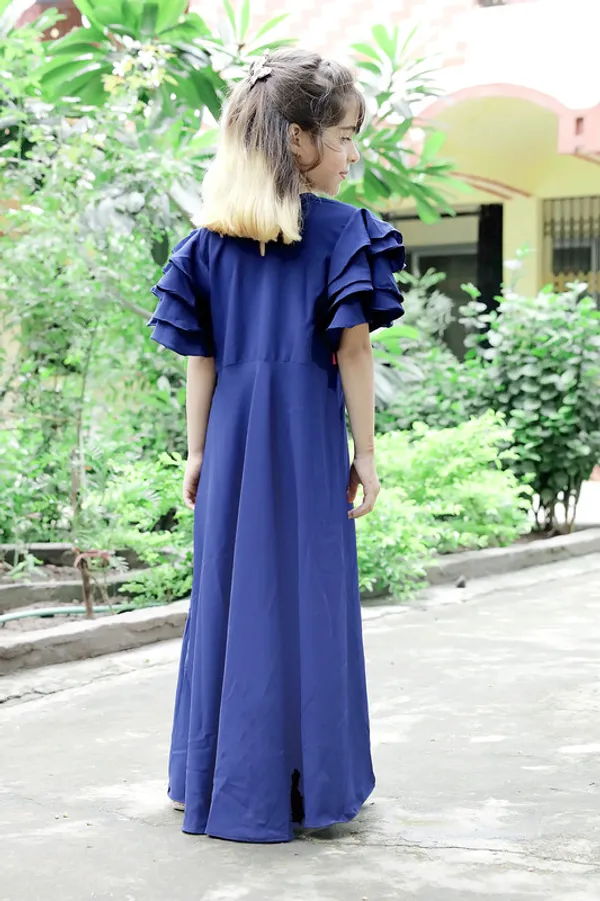 Yellow_One_Shoulder_Sleeveless_Crepe_Dress