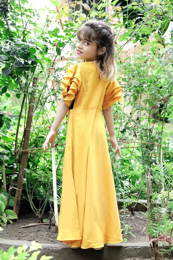 Purple_Round_neck__Half_Sleeve_Crepe_Dress