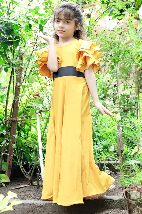 Purple_Round_neck__Half_Sleeve_Crepe_Dress
