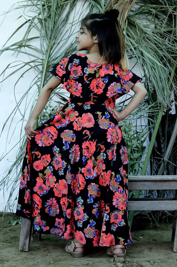 Navy_Blue_Round_neck__Bell_Sleeve_Crepe_Dress