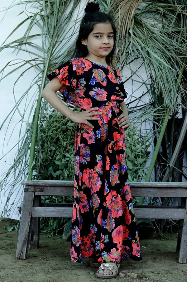 Navy_Blue_Round_neck__Bell_Sleeve_Crepe_Dress