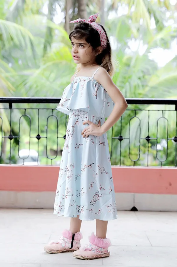Sky_Blue__Off_Shoulder_Sleeveless_Crepe_Blend_Dress