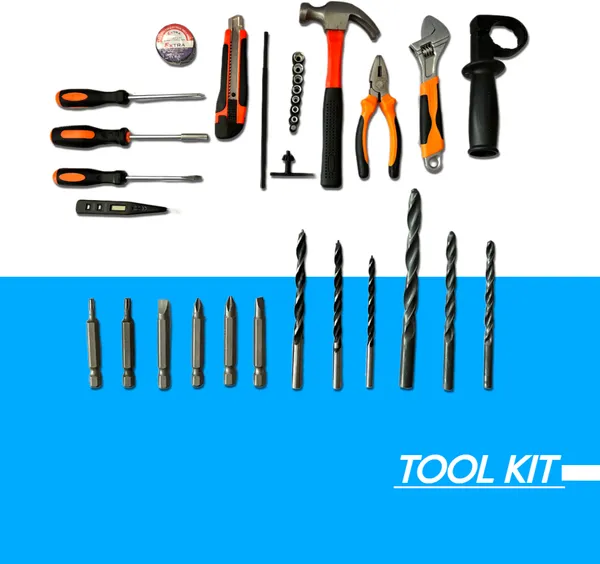 13Mm_Electric_Hammer_Drill_With_Forward/Reverse_Rotation_Tool_Kit_(32Pcs)_With_Best_Quality_Hammer_Drill_(13_Mm_Chuck_Size,_710_W)