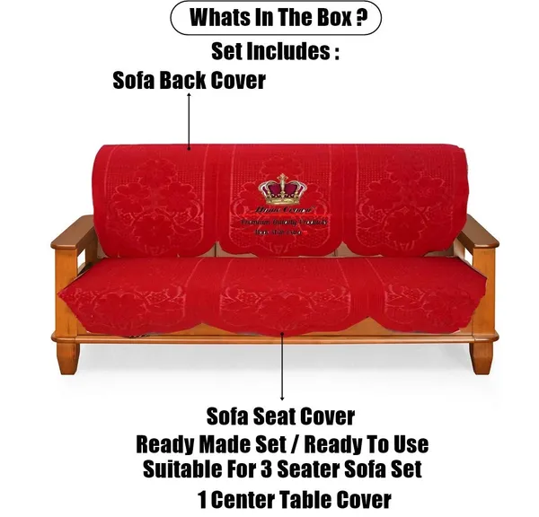Cotton_Floral_Design_Embossed_Texture_3_Seater_Sofa_Cover_with_Center_Table_Cover_-_Maroon_Color,_Standard
