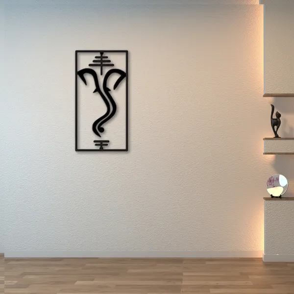 Ganesha_Frameline_Wood_Wall_Art