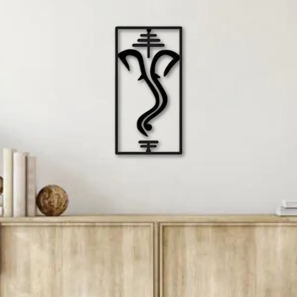 Ganesha_Frameline_Wood_Wall_Art