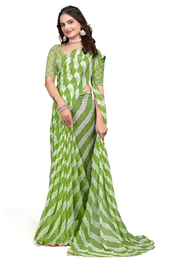 GRIFEZ_WOMEN'S_FANCY_GEORGETTE_LEHERIYA_PRINT_SAREE