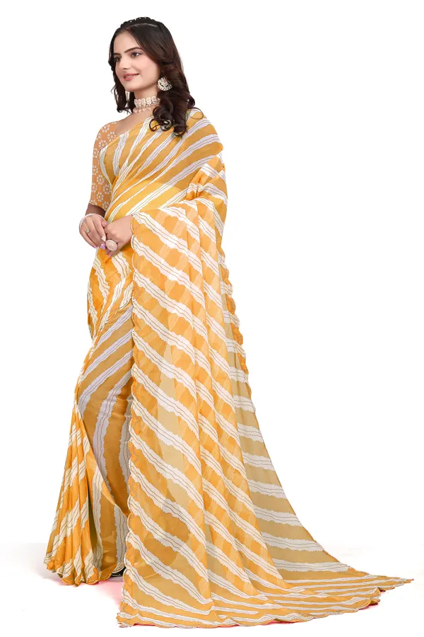 GRIFEZ_WOMEN'S_FANCY_GEORGETTE_LEHERIYA_PRINT_SAREE
