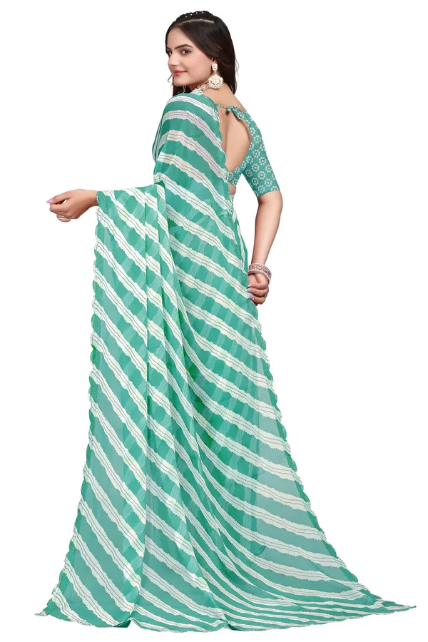 GRIFEZ_WOMEN'S_FANCY_GEORGETTE_LEHERIYA_PRINT_SAREE