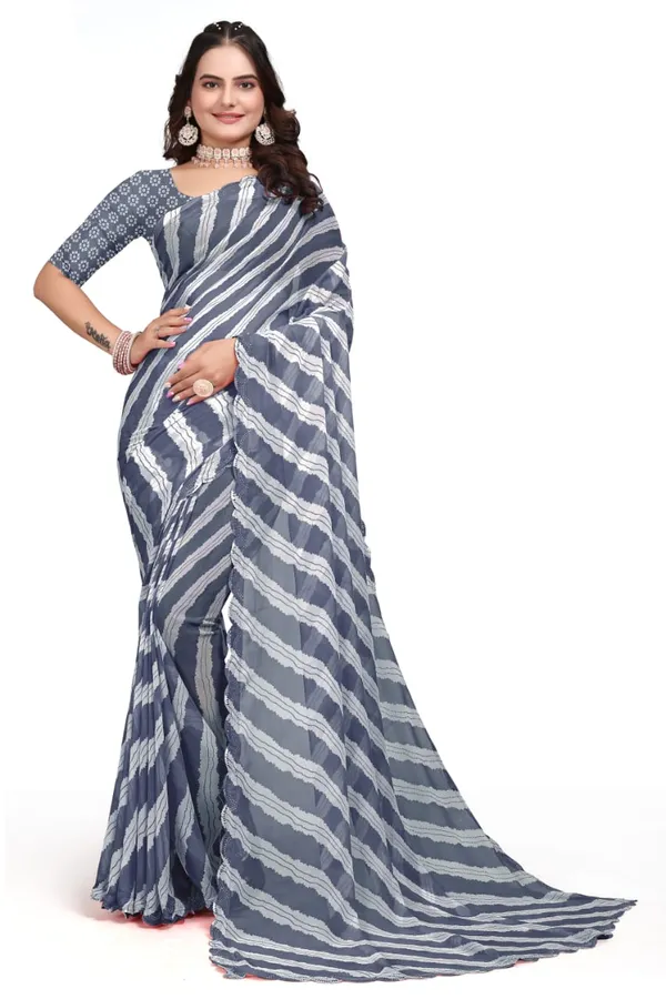 GRIFEZ_WOMEN'S_FANCY_GEORGETTE_LEHERIYA_PRINT_SAREE