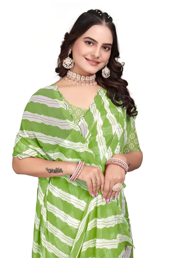 GRIFEZ_WOMEN'S_FANCY_GEORGETTE_LEHERIYA_PRINT_SAREE