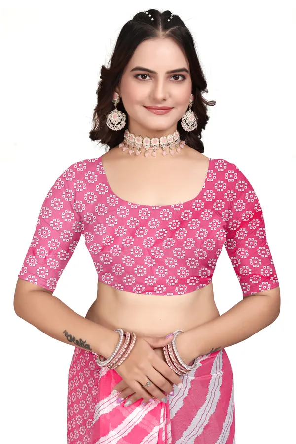 GRIFEZ_WOMEN'S_FANCY_GEORGETTE_LEHERIYA_PRINT_SAREE