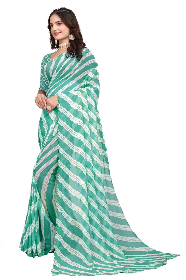 GRIFEZ_WOMEN'S_FANCY_GEORGETTE_LEHERIYA_PRINT_SAREE