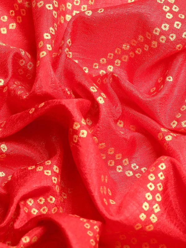 Red_Vichitra_Silk_Bandhni_Saree