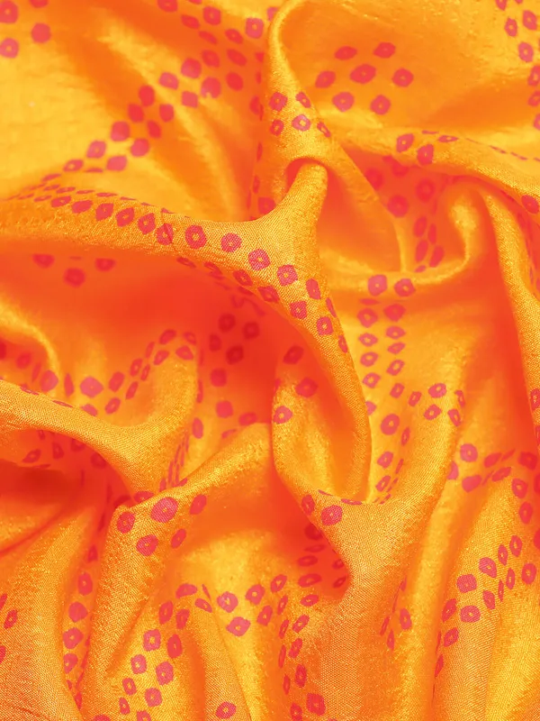 Yellow_Vichitra_Silk_Bandhni_Saree