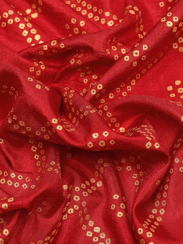 Maroon_Vichitra_Silk_Bandhni_Saree