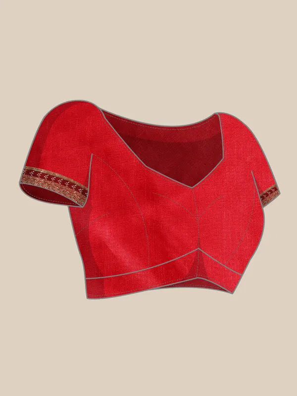 Maroon_Vichitra_Silk_Bandhni_Saree