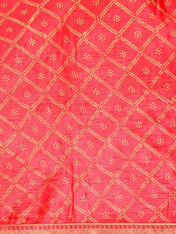 Pink_Vichitra_Silk_Bandhni_Saree