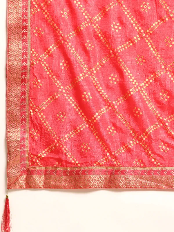 Pink_Vichitra_Silk_Bandhni_Saree