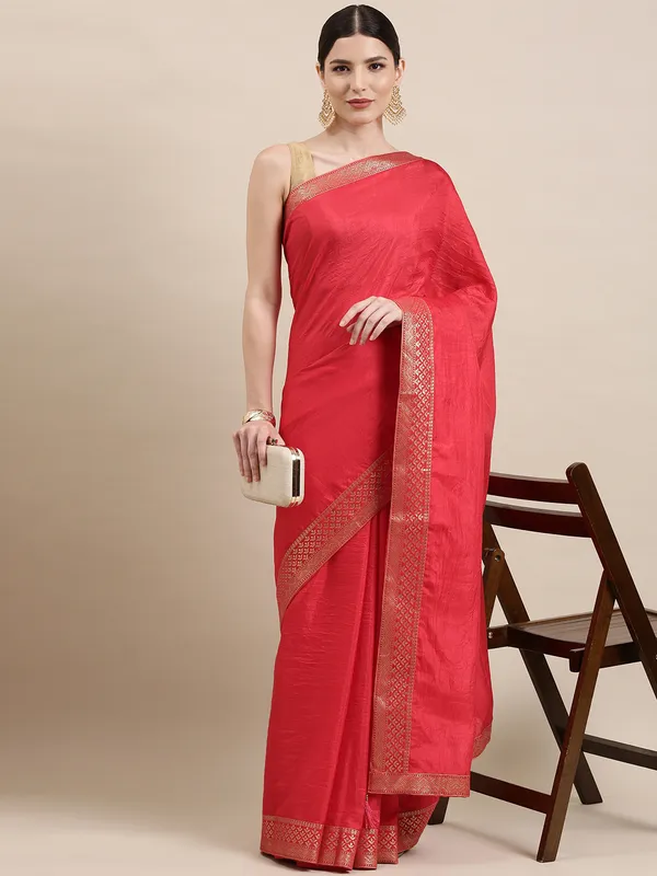 Pink_Vichitra_Silk_Designer_Saree