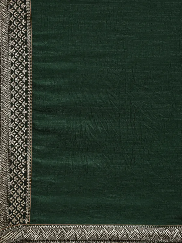 Green_Vichitra_Silk_Designer_Saree