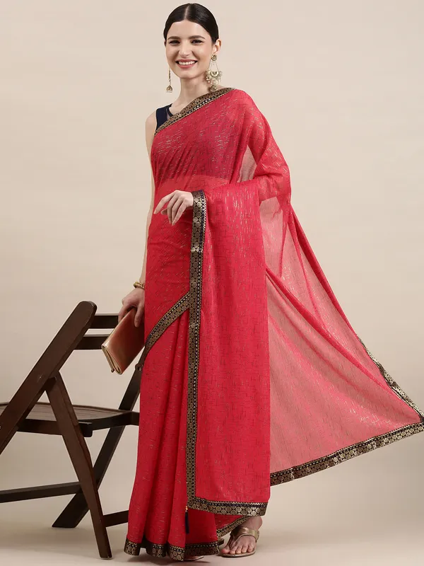 Red_Vichitra_Silk_Designer_Saree