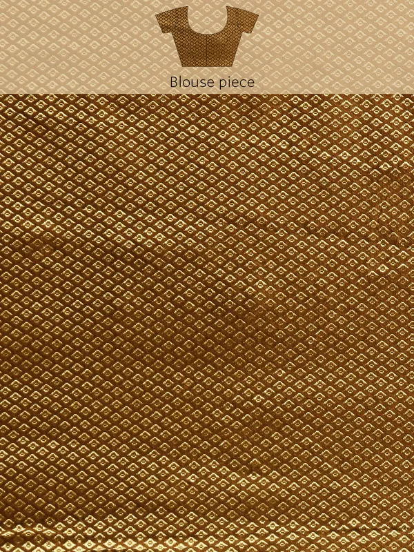 Brown_Vichitra_Silk_Lace_Work_Designer_Saree