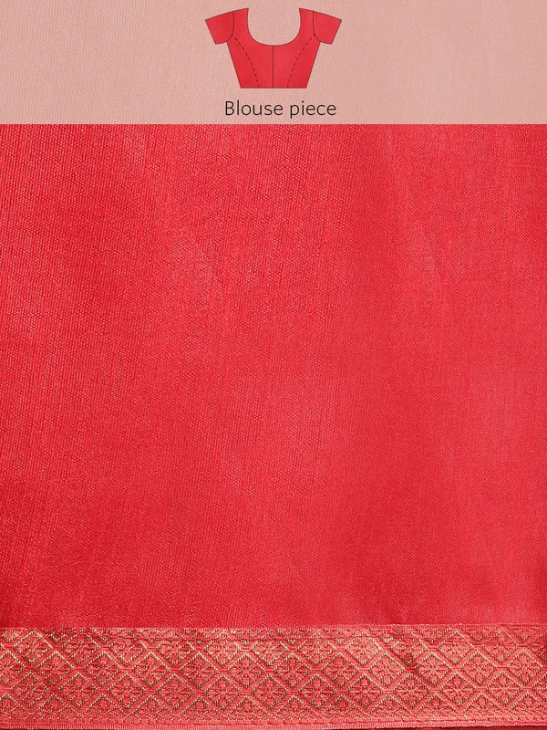 Red_Vichitra_Silk_Lace_Work_Designer_Saree