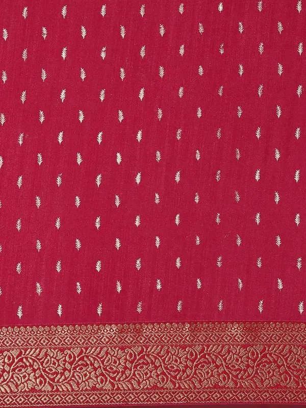 Pink_Vichitra_Silk_Lace_Work_Designer_Saree