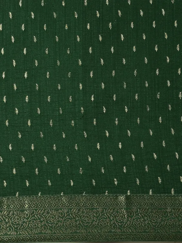 Green_Vichitra_Silk_Lace_Work_Designer_Saree