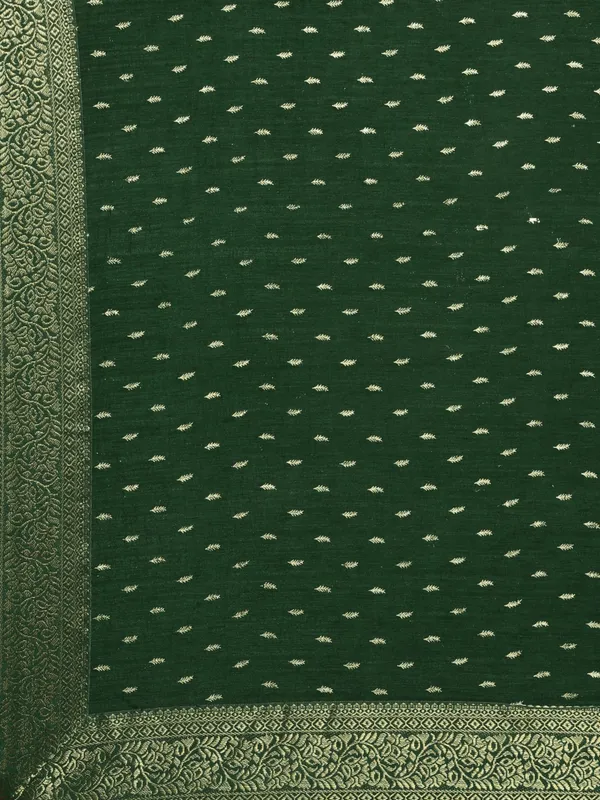 Green_Vichitra_Silk_Lace_Work_Designer_Saree