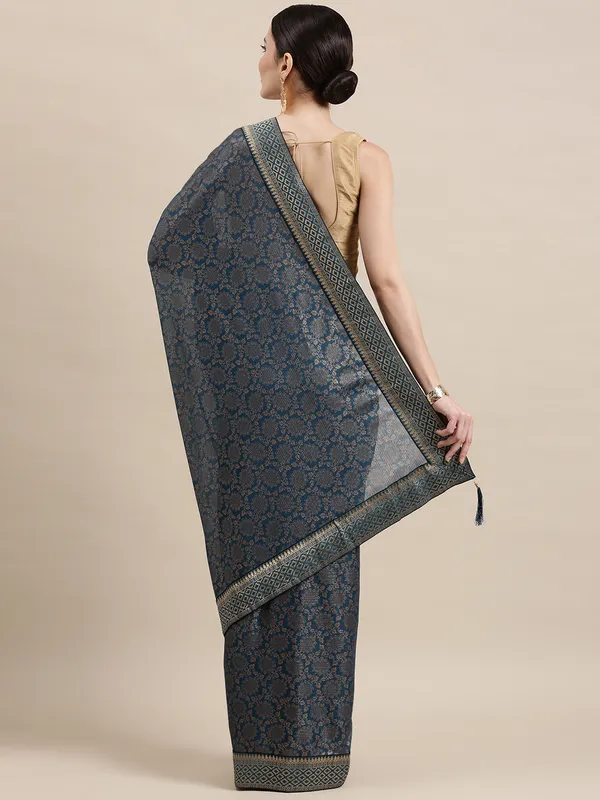 Grey_With_Blue_Imported_Fabric_Designer_Saree