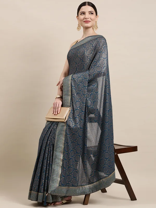 Grey_With_Blue_Imported_Fabric_Designer_Saree